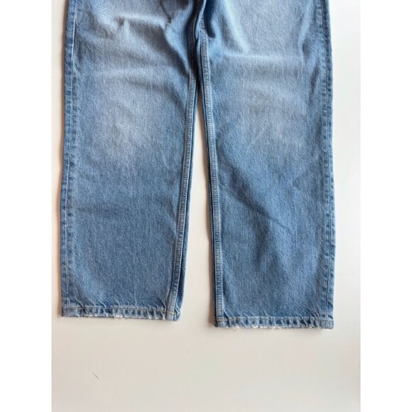 ZARA Light Medium Wash Denim High Rise Ankle Mom Jeans, Size 8/30 - Picture 8 of 12